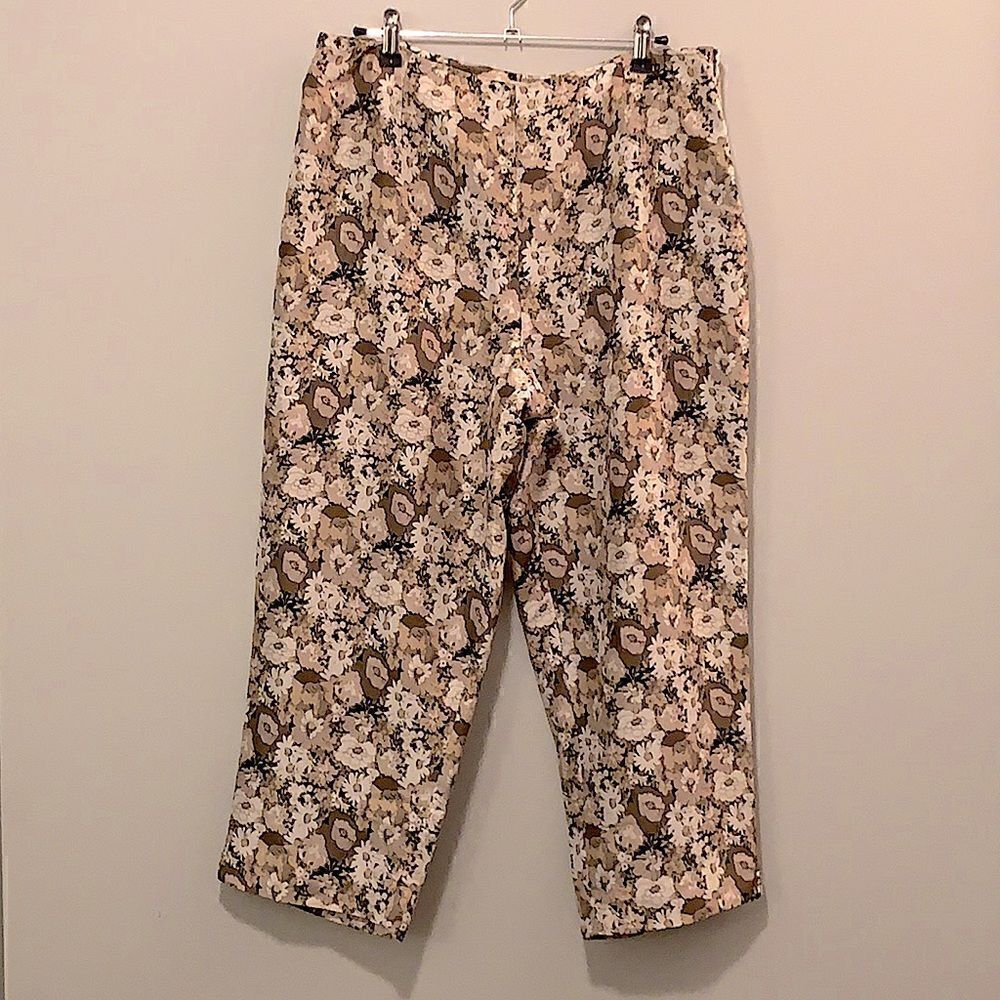 Vintage Allison Taylor Silk Floral Pants